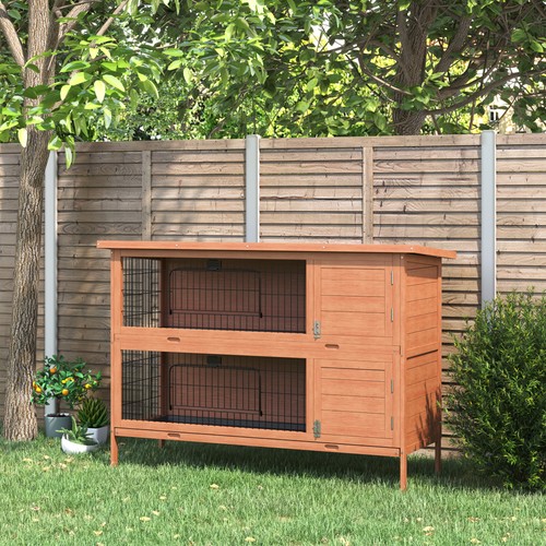 Pawhut rabbit hutch - pawhut, guinea