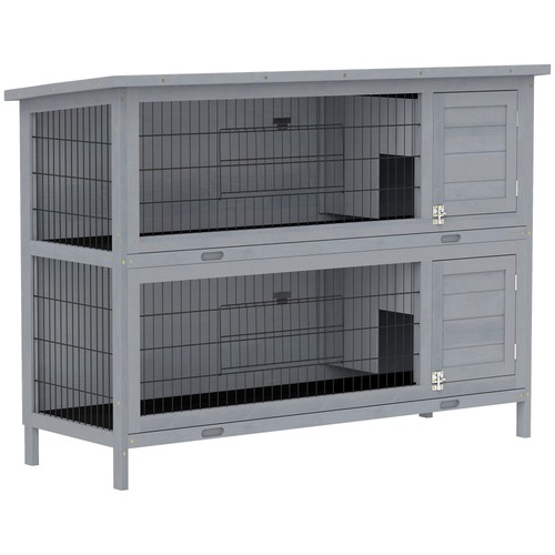 Pawhut rabbit hutch - hutch,, guinea