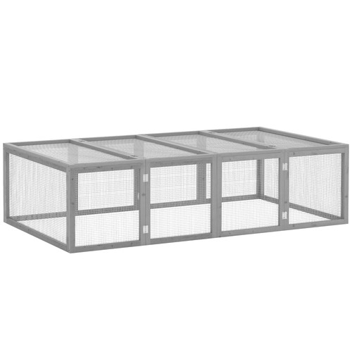 Pawhut rabbit hutch cage - rabbit,
