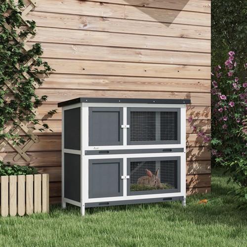 Rabbit hutch double - hutch,, decker