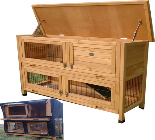 Rabbit hutch rain cover - hutch,