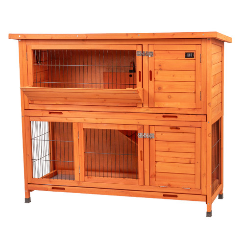 4ft large rabbit hutch - hutch, run