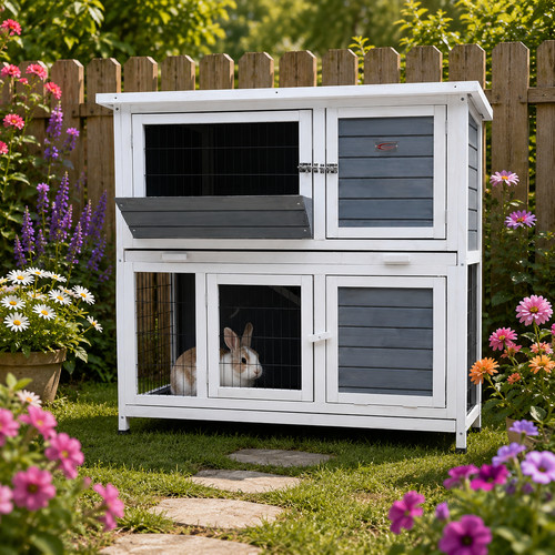 Rabbit guinea pig - guinea, hutch