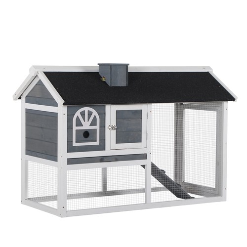 Pawhut rabbit hutch - rabbit, guinea