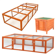 KCT 6FT 8FT WOODEN RUN OUTDOOR