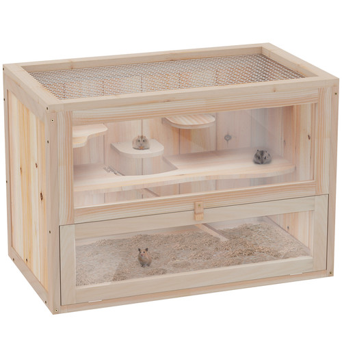 Wooden hamster cage - cage, mice