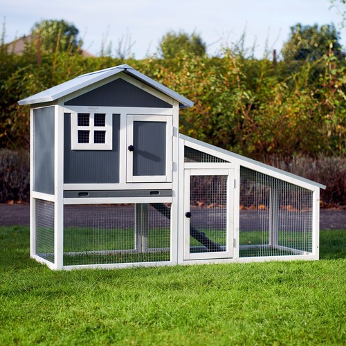 Plastic rabbit hutch and - rabbit,