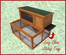 4FT DROP HUTCH AND RUN RABBIT