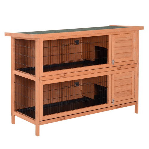 Pawhut rabbit hutch guinea - pawhut,