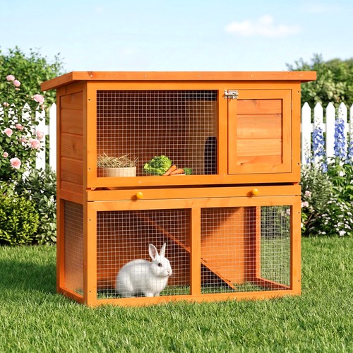 Pawhut 90cm tiers rabbit - pawhut,