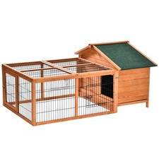 PawHut Rabbit Hutch, Guinea